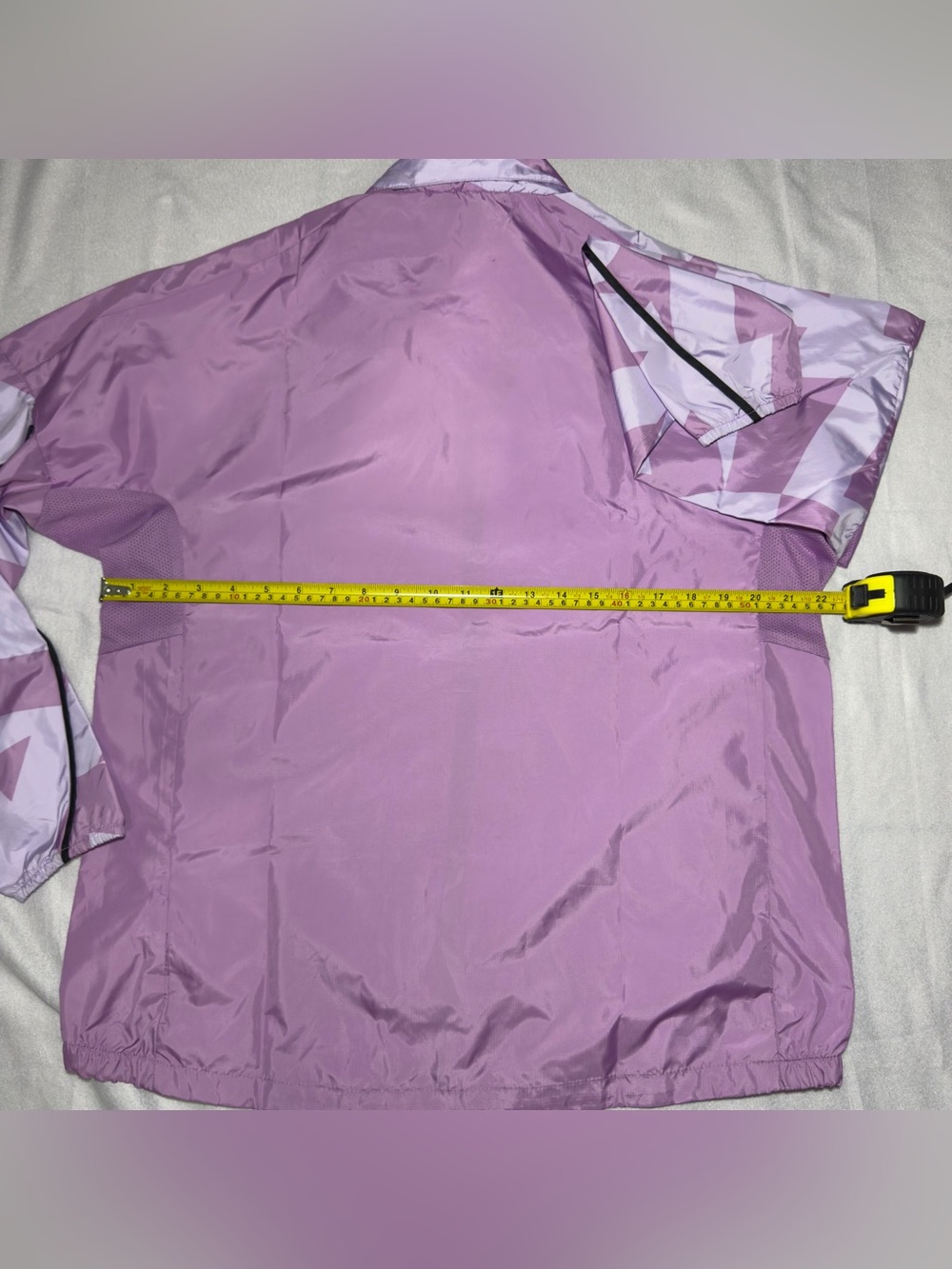 Adidas Terrex Women’s Trail Running Wind Jacket Purple Printed Size L JL9768 NWT - Picture 8 of 8